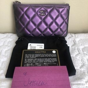 🦄💜Chanel Mini O Case 17c Iridescent Purple